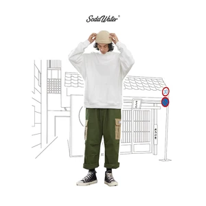 Sodaводяные мужские свитшоты оверсайз Harajuku принт Кенгуру Толстовка С Карманами Для Мужчин Осень Зима хип хоп Гольф 9620W