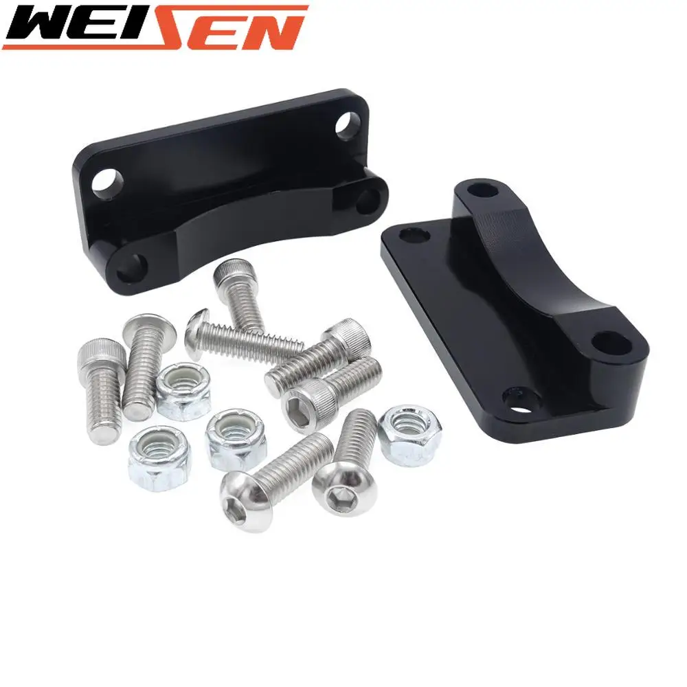 

Front Fender 20mm Riser Relocator Spacer For Harley Most 2003-2013 Davidson Touring Mod Anodized Black Billet Aluminum