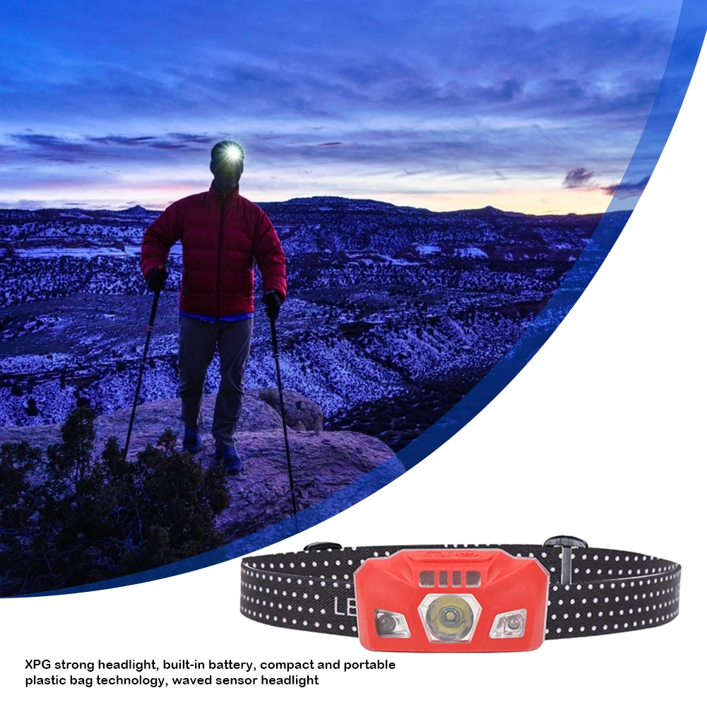 

Waterproof XPG LED Sensor Night Headlight Hunting Camping Torch Lamp 400 Lumen Led Head Lamp Flashlight Torch Headlight