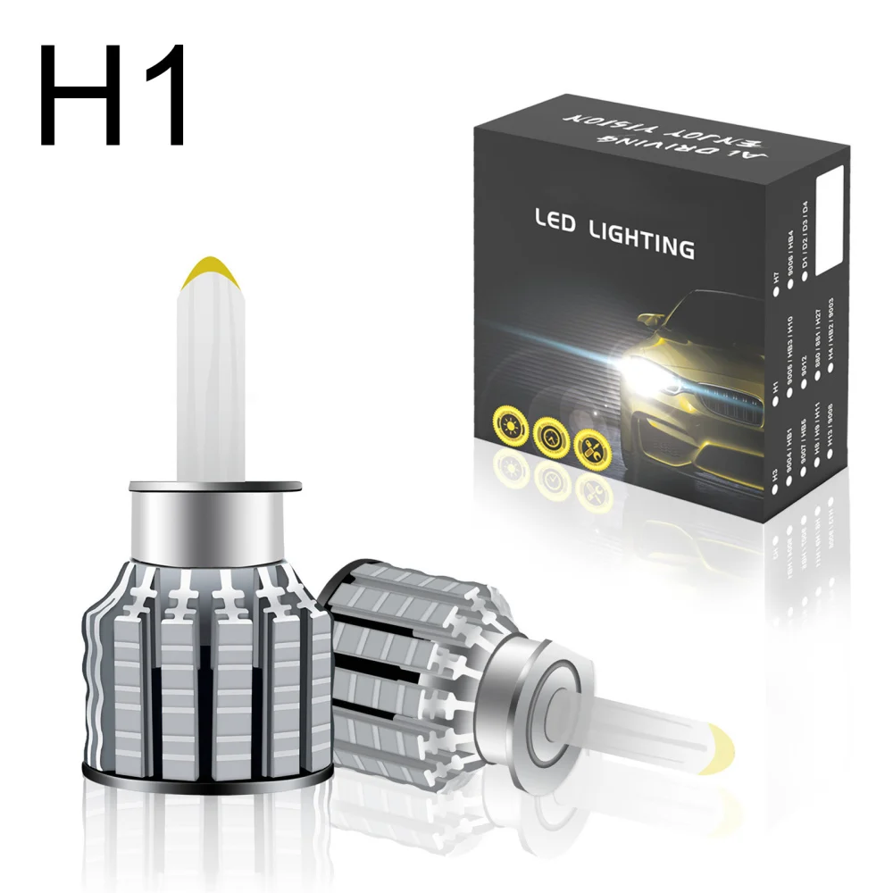 

120W H1 H7 Canbus Car Headlight Headlights Super Bright 25000LM Auto Lamp 6000K 360-degree High-efficiency Light Led N8. Bulbs