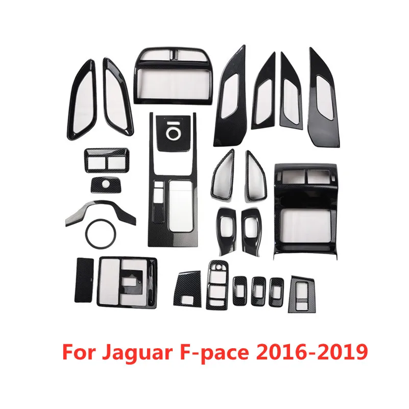 

1 комплект, декоративная накладка из углеродного волокна для автомобилей Jaguar F-pace 2016-2019