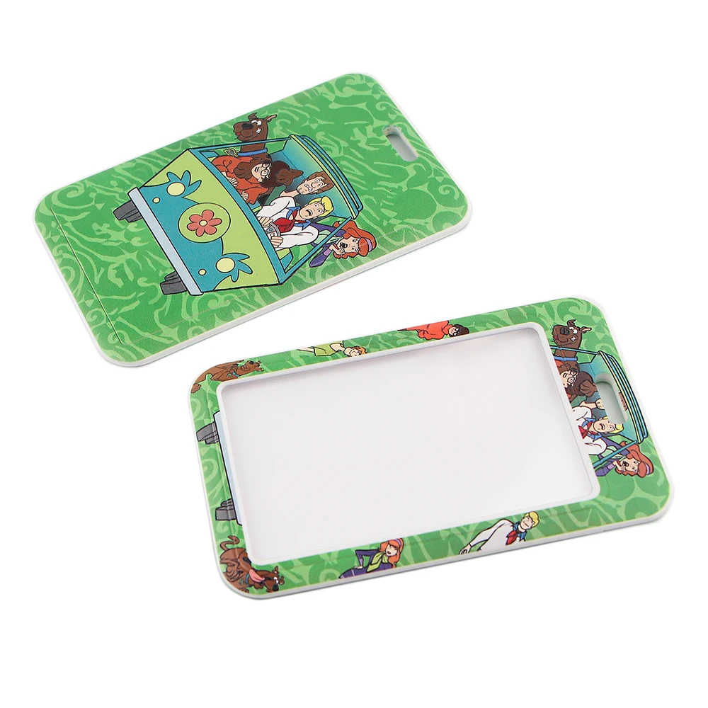 ER759 Пёс из мультфильма зеленый автобус держатель для банковской кредитной карты