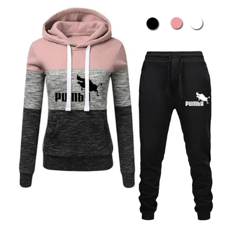 

Women 2Piece Set 2022 Autumn Winter Running Tracksuit Women's Hooded Sweatshirt Casual Wear Outfits Woman Jogging Sport Suit