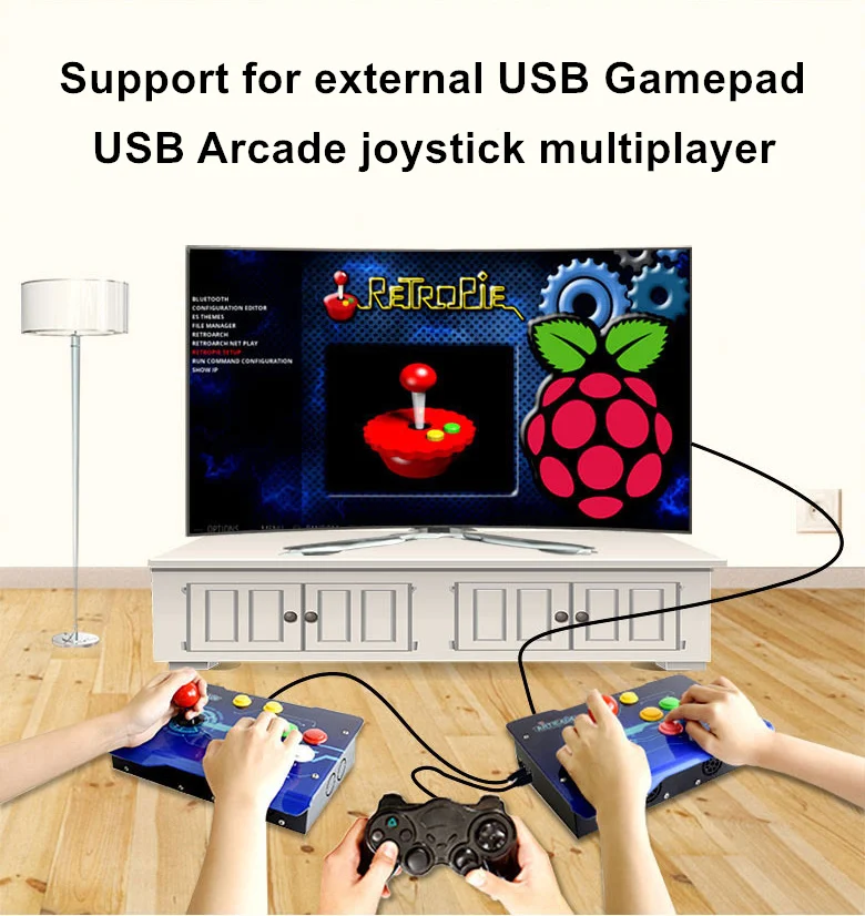 Waveshare Arcade C 1P USB рокер игровой контроллер поддерживает Raspberry Pi 3B + ТВ боевые