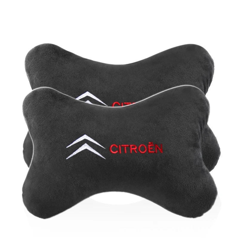 

2 Pcs Car Seat Headrest Neck Rest Cushion Protection Head Pillow Pad For Citroen C1 C2 C3 C4 C5 C6 C8 C4L DS3 DS4 DS5 DS5LS DS6