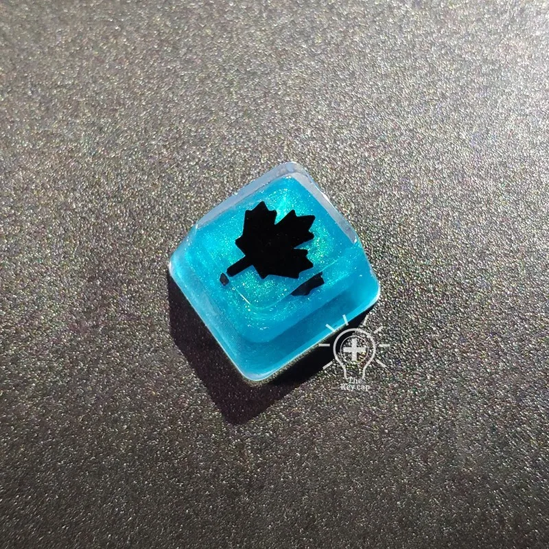 Feito à Mão Keycap para mx Keycaps para Preto Resina Interruptor Teclado Mecânico Gelo Pele Backlit Chave Boné 1pc