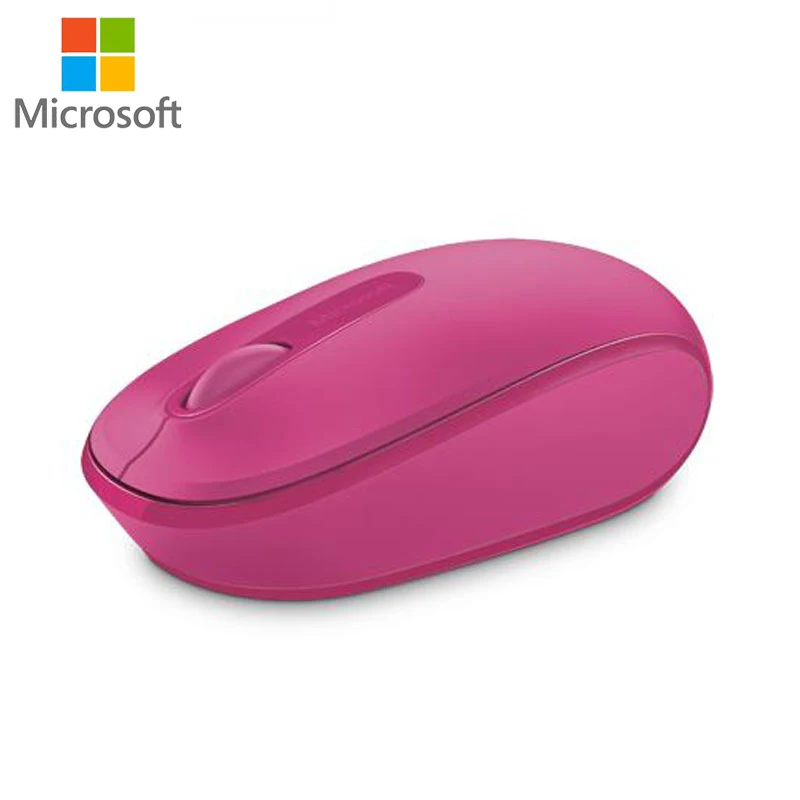 Microsoft 1850 Беспроводная мини-мышь, портативная офисная 2,4 ГГц Беспроводная розовая мышь, оригинальная креативная ПК Милая карманная мышка