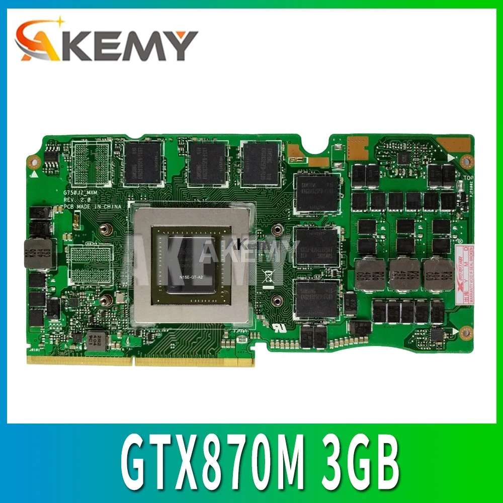 Для Asus ROG G750JZ GTX870M GTX 870M N15E GT A2 3GB ноутбук VGA Графическая карта