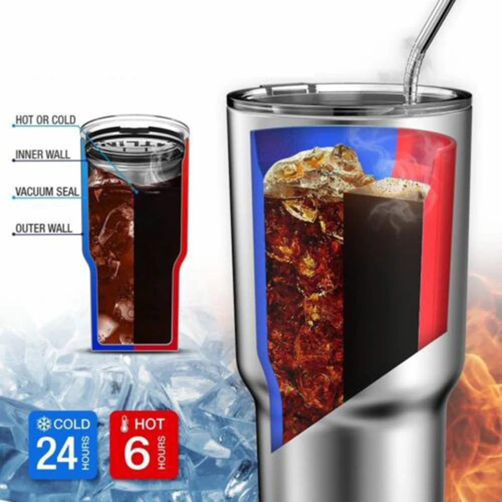 Travel Mug 30oz Stainless Steel Tumbler Double Vacuum Insulated Coffee Cup Brand New And High Quality 2020 Arrival | Дом и сад