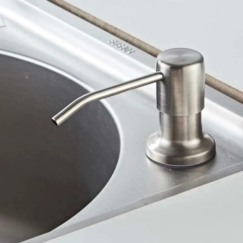 304 Нержавеющая сталь раковина дозатор для жидкого мыла Кухня нажмите Ванная