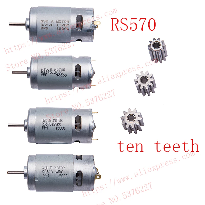 

RS 570 6V 12V Electric Motor Drive Engine Accessory Kids RC Car Children Ride on Toys Replacement Parts