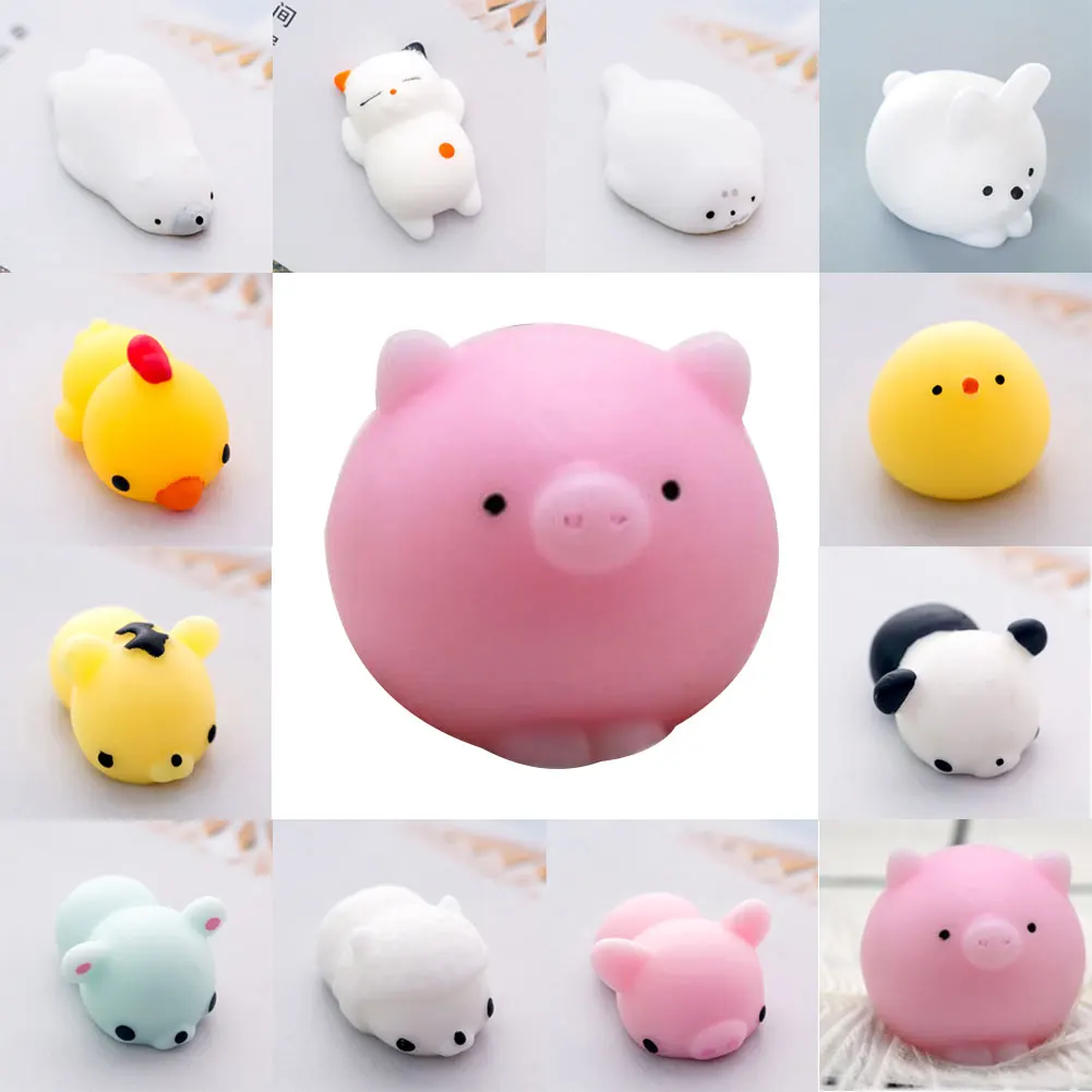 Kawaii животные мочи сжимаемые игрушки милые мини мягкие в форме животных Свинья