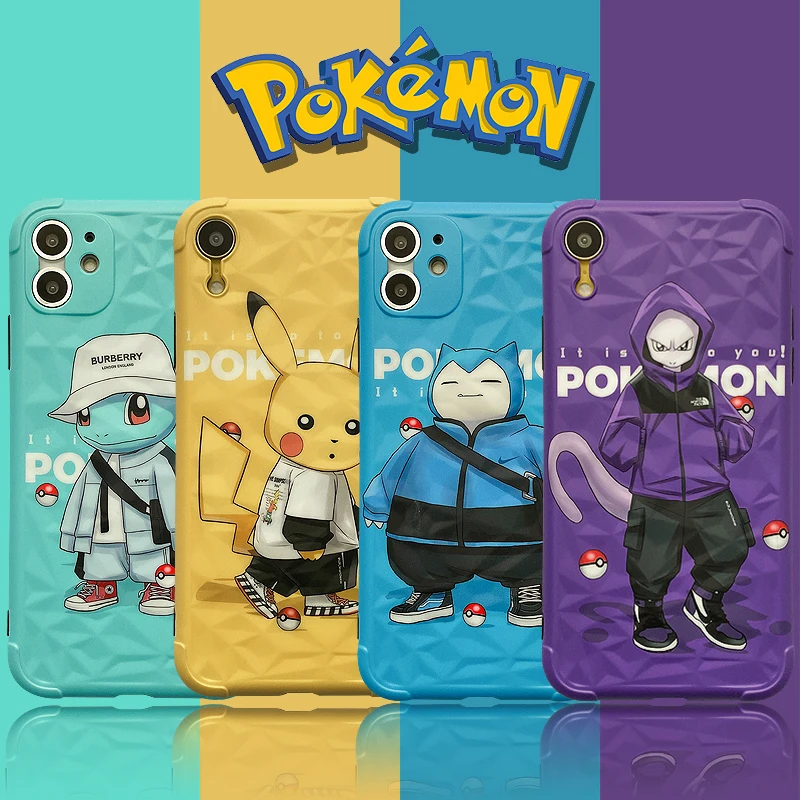 Чехол для телефона с покемоном Пикачу IPhone 7 / 8 Plus X XS XR Max 11 12/Pro/милый мультяшный