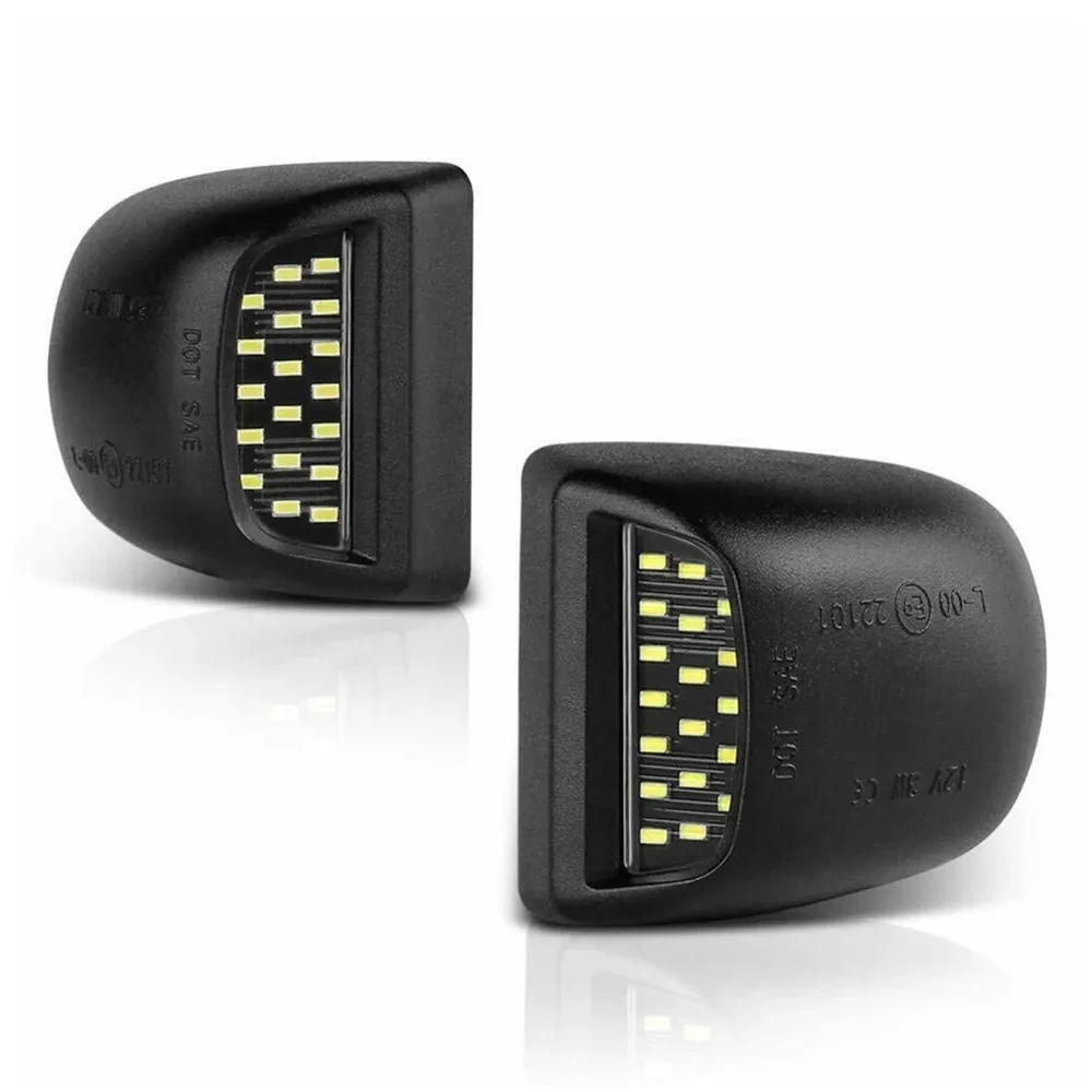 

2X Car LED 18-SMD License Plate Light Left+right White Light Color For GMC Sierra -Chevy -Silverado 1500 2500 3500 Lights