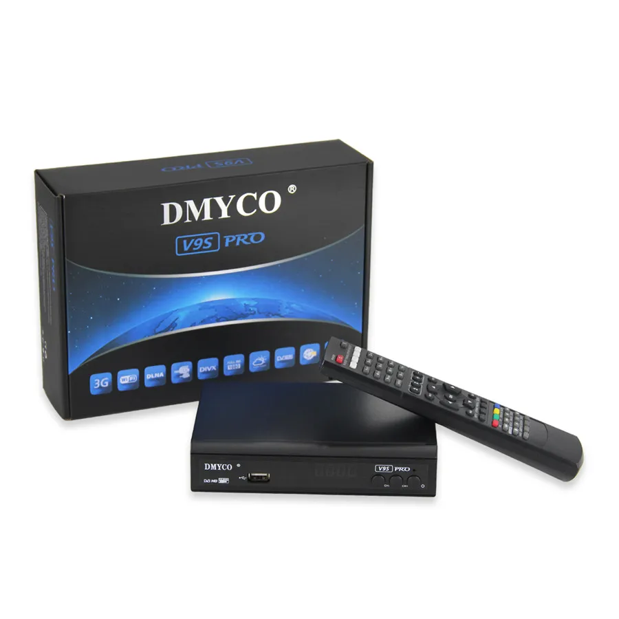DMYCO V9S Pro 10 шт. в партии поддержка HDMI и AV спутниковый ресивер полный 1080 P ТВ