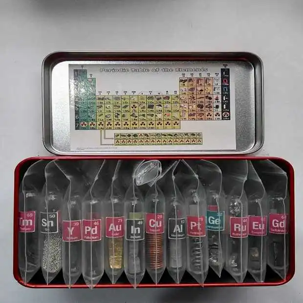 

Periodic table of elements Glass seal element set 70 elements collection