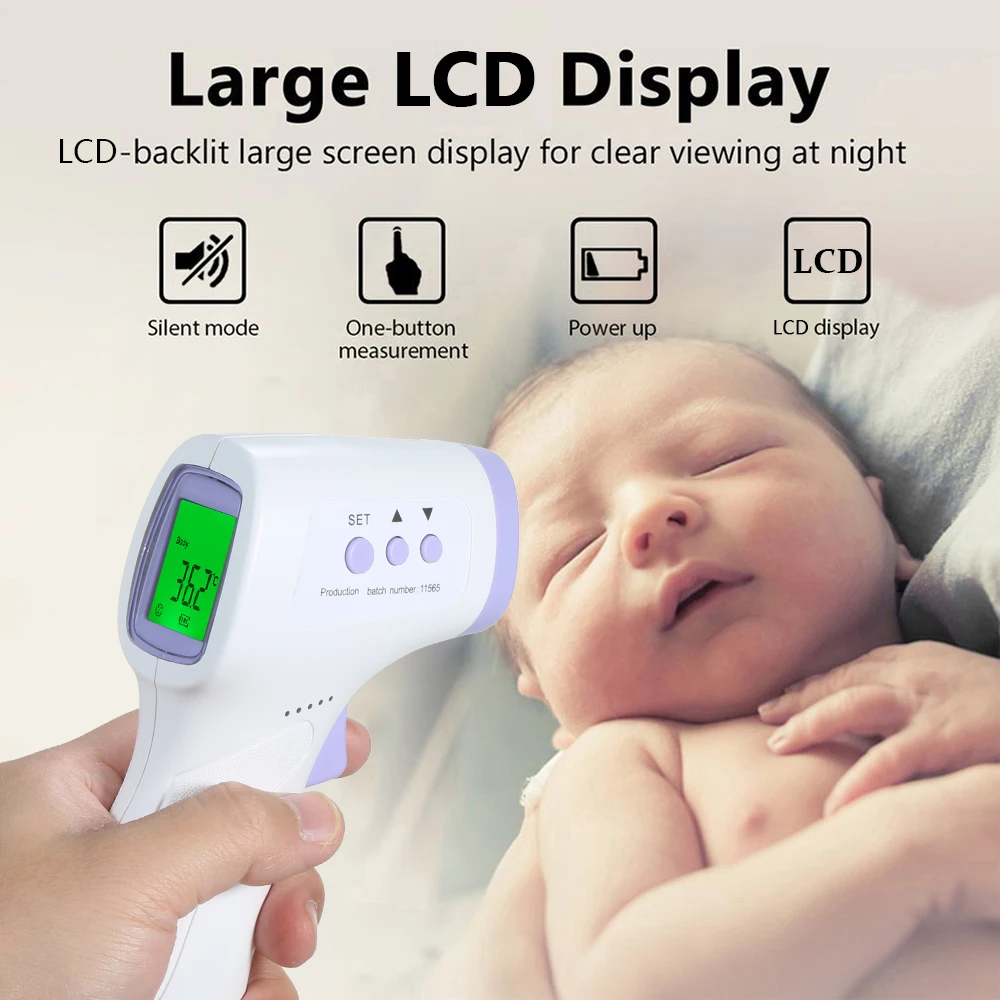 Цифровой инфракрасный термометр Бесконтактный пистолет для измерения