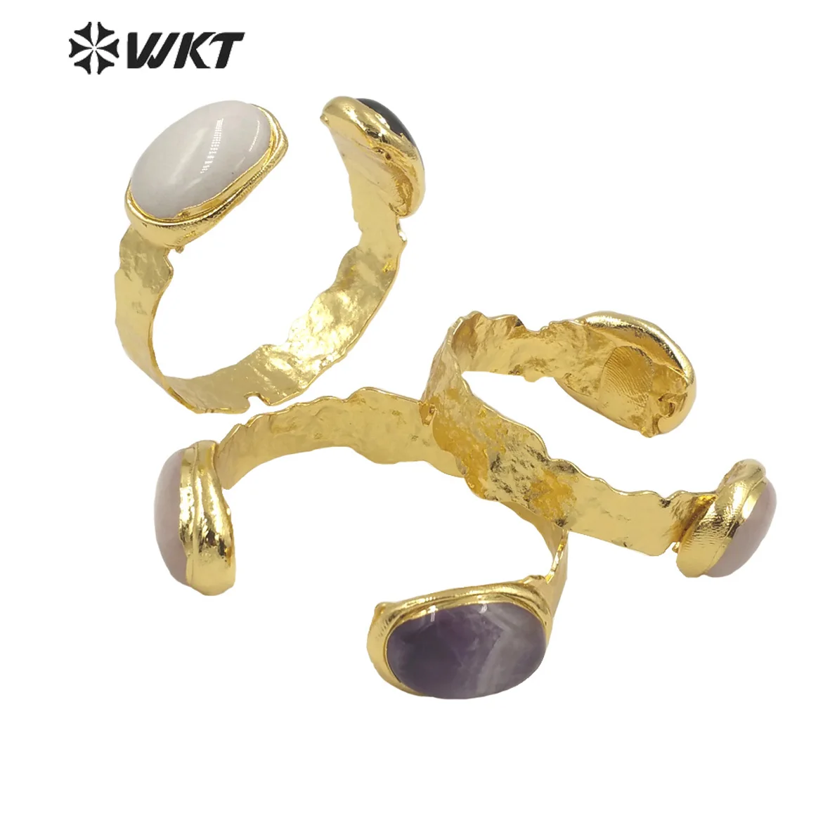 WT-B591 2023 модный WKT натуральный тигровый глаз аметисты черный обсидиан кварцевый