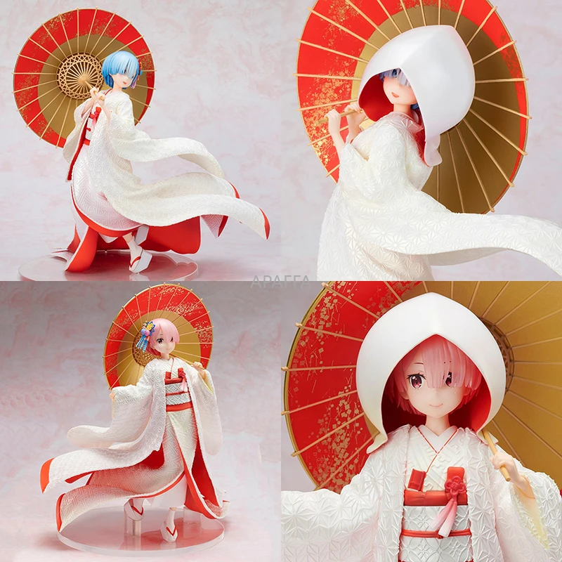 29 см F:NEX Re: жизнь в другом мире от нуля Ram/Rem Shiromuku Ver. Коллекционная экшн фигурка из