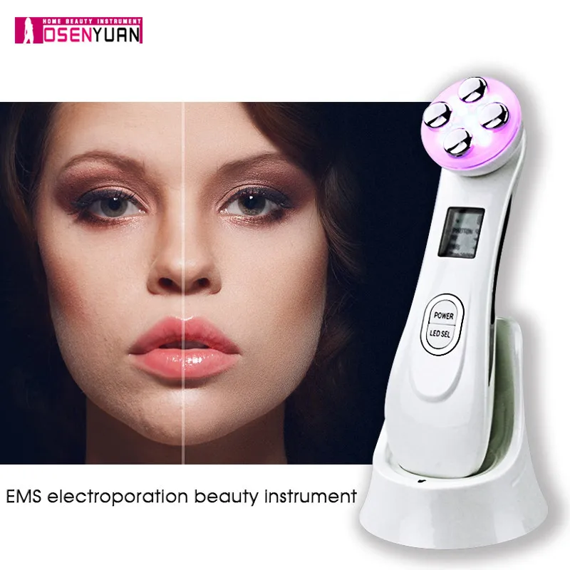 

EMS Radio Frequency Skin Care Device Mesotherapy Electroporation Face Tightening Beauty Machine Wrinkle Removal Facial Massager