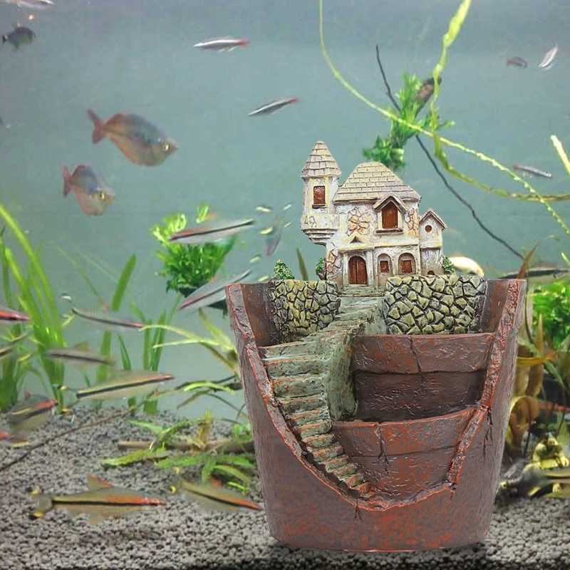 Мини-цветочный горшок из домашние статуэтки смолы для растений кактусов