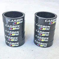 5pcs carbon fiber bicycle headset front fork spacers mtb road bike headset handlebar washer ring 28 6mm bike accessories parts