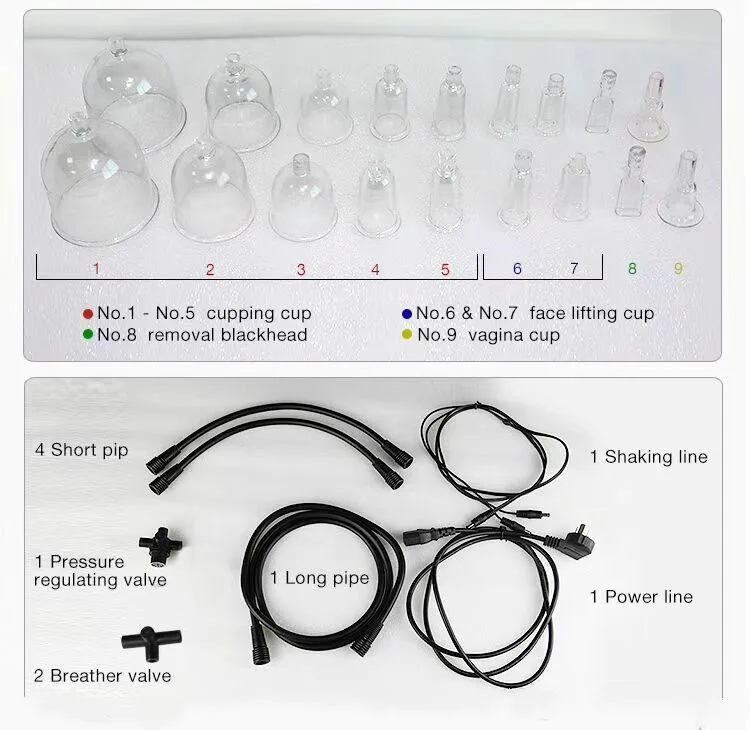 

Hot Selling ! vacuum therapy machine /buttocks enlargement vacuum breast pumps cupping cups hijama body slim fit cellulite