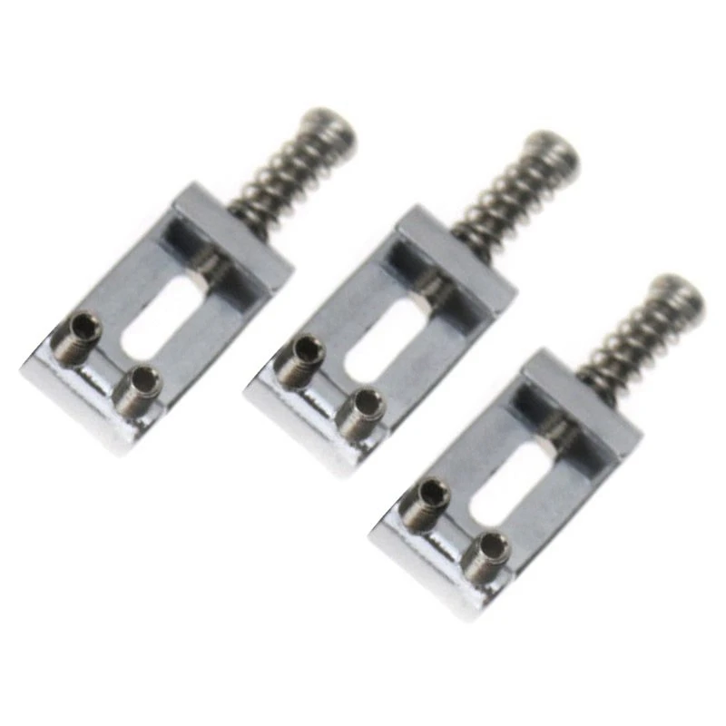Набор из 6 сменных хромированных тромолевых мостовых седел для электрогитары Fender