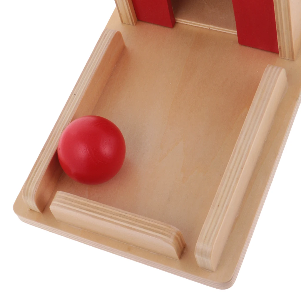 

Wooden Montessori Ball Matching Box Early Educational Toy Xmas Gift