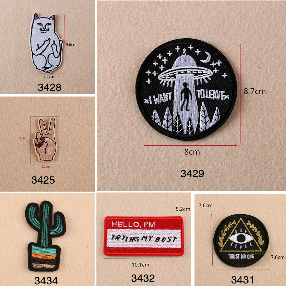 Вышитые наклейки из нетканого материала аксессуары для одежды аппликация