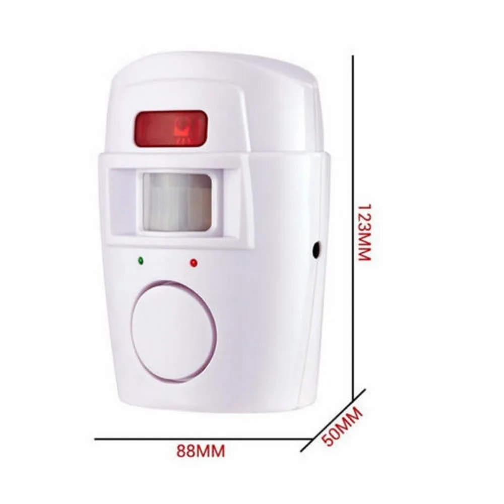 

Home Security PIR MP Alert Infrared Sensor Anti-theft Motion Detector Alarm Monitor Wireless Alarm system+2 remote controller