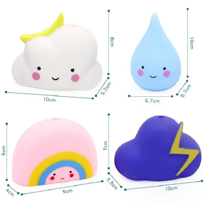 Cloud shower floating toy children's bathroom water toy cute baby bath toy bathroom water spray tool
