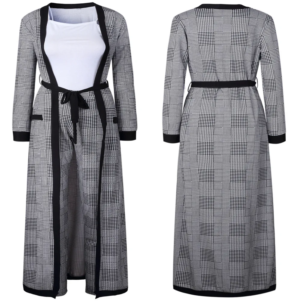 Женская африканская одежда Vestido Africa комплект из 3 предметов топ и брюки клетчатый