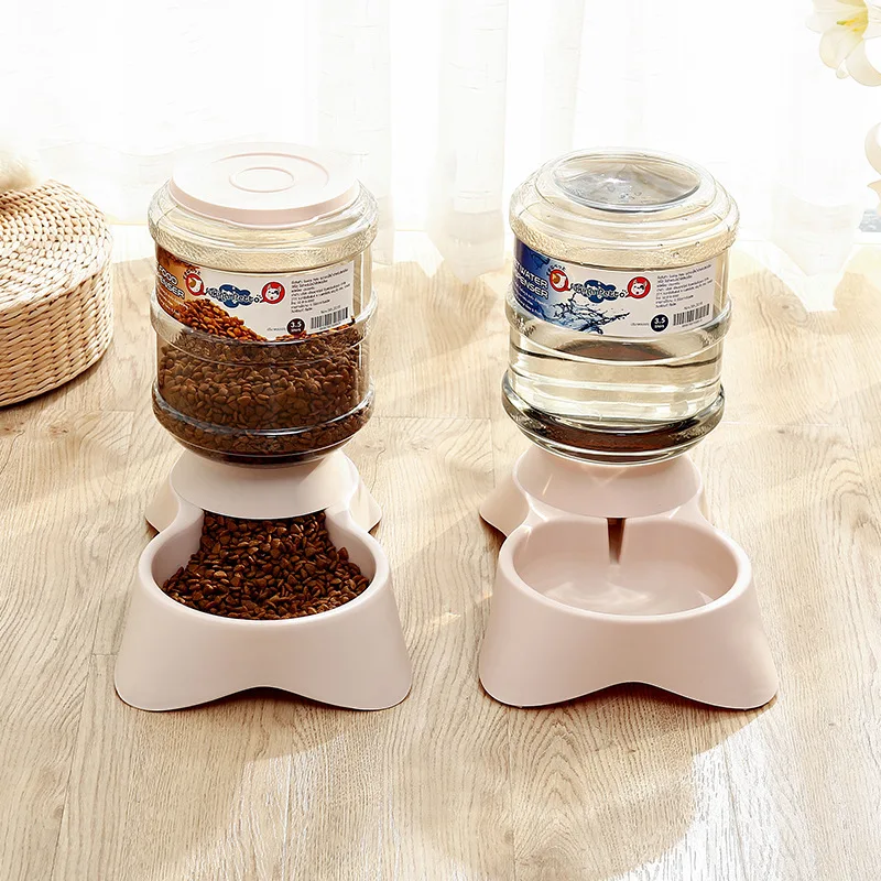 

Pet Automatic Feeder Dog Cat Drinking Bowl For Dog Water Drinking Cat Feeding Large Capacity Dispenser Pet cat feeder WY70213