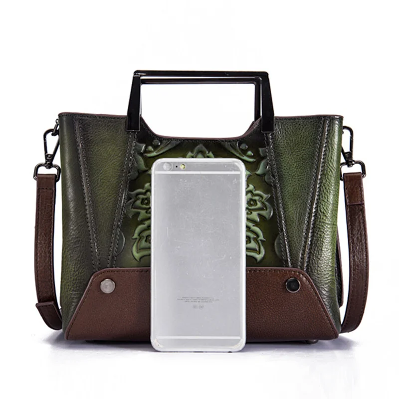 Luxury Brand Designer Handbags Women Bags Cow Genuine Leather Bag For Tassel Shoulder Flower Sac Main Female CrossBody | Багаж и сумки