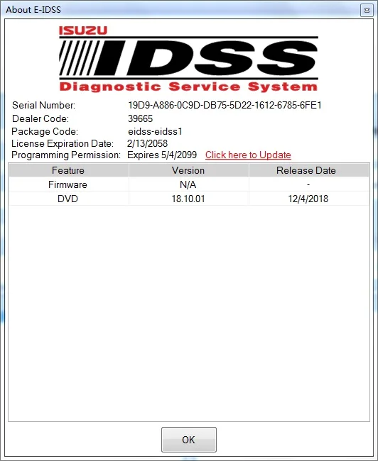 Для Isuzu E IDSS Engineering Release 2021 система диагностики поддерживает NEXIQ + DPA5 MDI|ПО| |