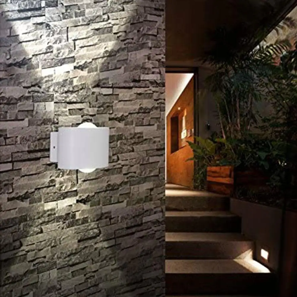 

Led Wall Lamp Aluminum Outdoor IP65 Waterproof Up Down Stair Wall Bedside Light For Home Bedroom Lighting Corridor Bathroom D5Q5