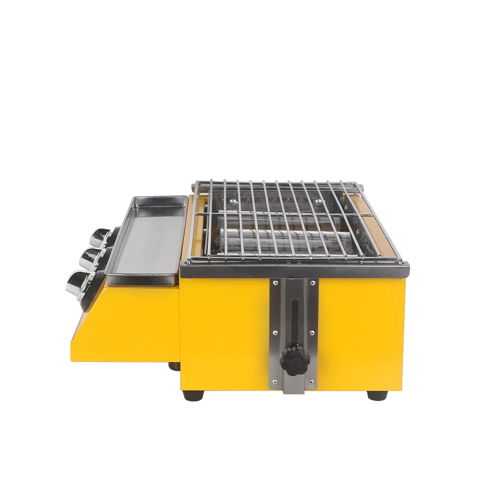 ITOP Yellow 3 Burners BBQ Grill Adjustable Height Gas LPG Griddle Barbecue Tools For Outdoor Kitchen Infrared Burner | Бытовая техника
