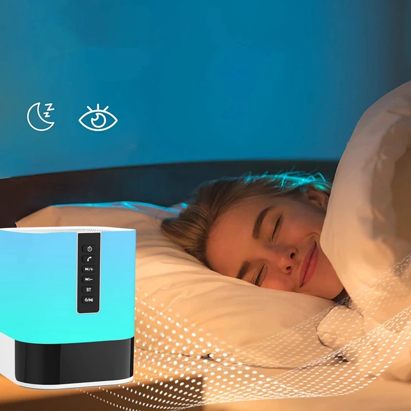 AAAK прикроватный светильник 5 в 1 светодиодный настольная лампа с Bluetooth Динамик 12/24