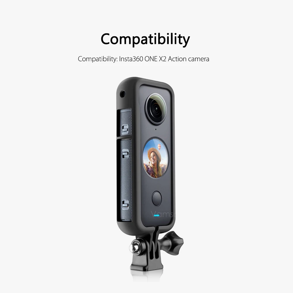 Vamson для Insta 360 One X2 Аксессуары Защитная Рамка Граница Кейс Адаптер Монтаж Action Camera Insta360 VP603.