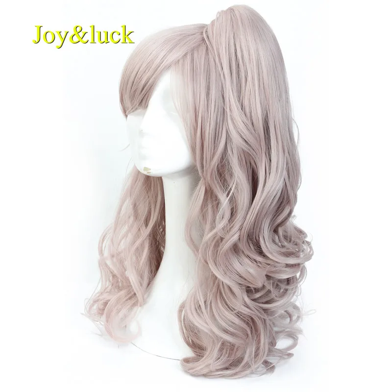 Длинные волнистые парики для косплея Joy &amp luck с конским хвостом синтетический