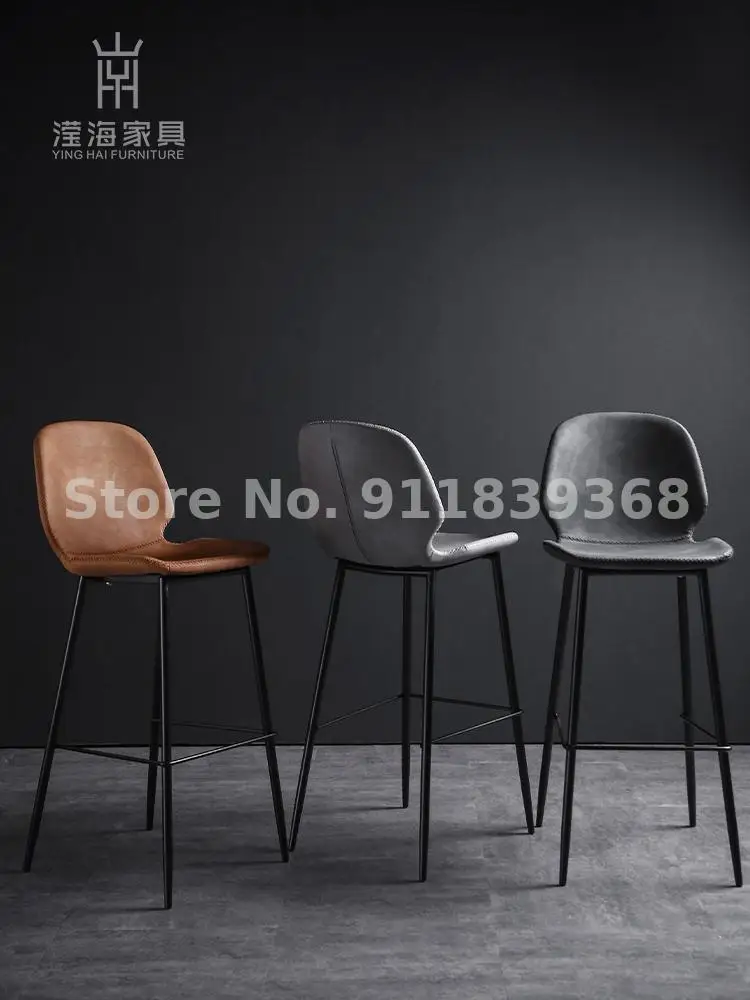 Современный домашний простой барный стул высокий для ног | Мебель