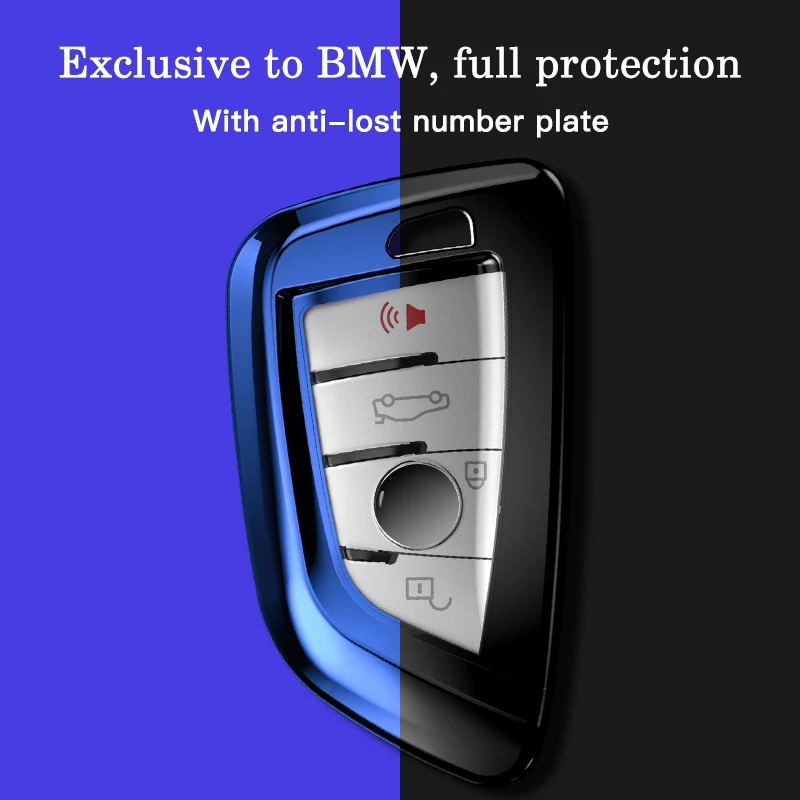 Чехол для ключа с гальваническим покрытием BMW F15 F16 F48 G30 F85 G11 X1 X5 X6 M 2018 X3 X4 35i