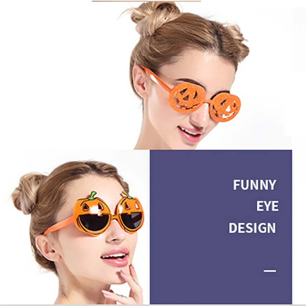 Искусственные очки на Хэллоуин костюм для вечерние смешные Тыква череп голова