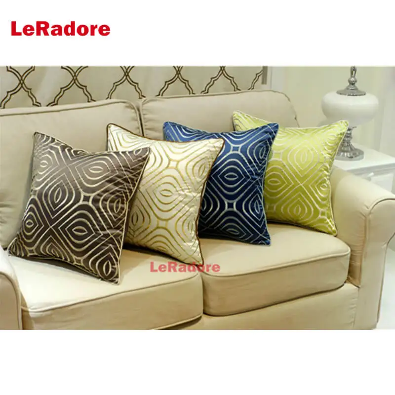 LeRadore Роскошный вышитый велюровый чехол для подушки Наволочки домашний клуб