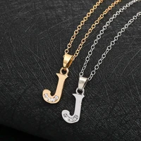 30pcs stainless steel alloy alphabet initial letter j america 26 english word letter family friend name sign necklace jewelry