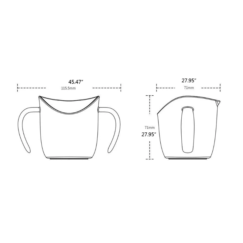 

1 Pc Baby Oblique Mouth Cup Leakproof Infant Learning Drinking Cups Tumble Resistant Baby Drinking Cups Children Wash Water Cup