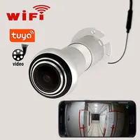 Tuya Door Eye Hole Security 1080P Wide Angle FishEye CCTV Network Wireless Mini Peephole Door WifI IP Camera Onvif P2P TF Card