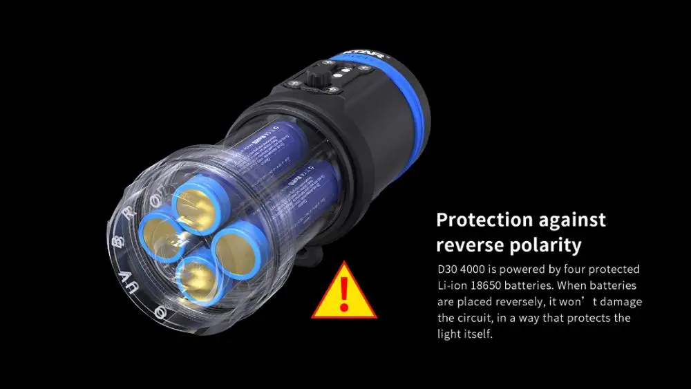 Оригинальный фонарь XTAR D30 4000 для дайвинга CREE xhp35 LED люмен УФ/красный/синий