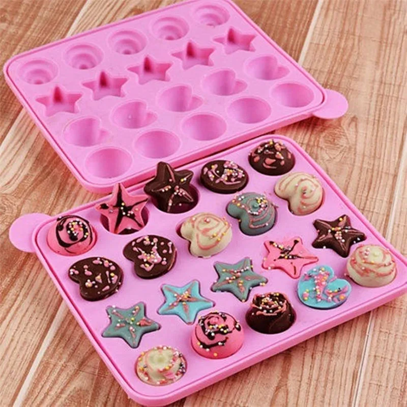 1 Pcs Silicone Cake Mold Candy Cupcake Sticks Baking Tray Stick Milk Chocolate Decorating Tools | Дом и сад
